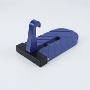 Blue Foldable Roof Rack Doorstep Up on Door Latch Easy Access to Rooftop for Most CarMax Load 400 lbs Fit Car Door Step