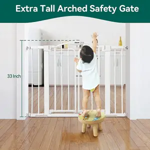 2023 Wholesale Metal Baby Safety Gate Stair Baby Gate Child Safety Gate For Stairs Protection Children