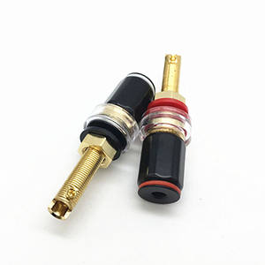 ขั้วต่อลำโพงเคลือบสีอบขนาด 65 มม., ขั้วต่อทองแดงแท้, ช่องเสียบปลั๊กกล้วยชุบทอง, ไม่ต้องบัดกรี - Product Image 3