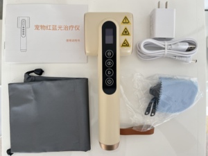 Dokter Hewan 308nm UVB perangkat fototerapi Laser instrumen terapi cahaya biru merah dapat digunakan kembali untuk perawatan eksim anjing peliharaan - Product Image 2