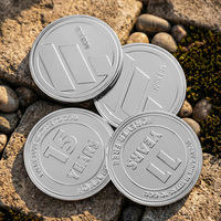 Hochwertige Maßgefertigte Challenge-Münze aus Zinklegierung mit 3D-Prägung Logo Text 11/12/13/15 Jubiläums-Silbermünze als Geschenk