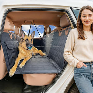 Back Seat Extender for Dogs Waterproof Dog Car Seat <b>Cover</b> with Door <b>Cover</b> Travel Dog Car Hammock with Mesh <b>Window</b> Storage Pocket - Product Image 2
