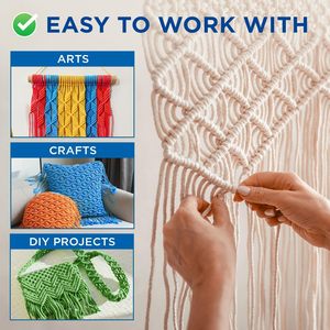 Vente en gros <span class=keywords><strong>de</strong></span> corde en coton naturel <span class=keywords><strong>de</strong></span> 5 mm, <span class=keywords><strong>cordon</strong></span> tressé robuste <span class=keywords><strong>de</strong></span> 5/16 po pour macramé, artisanat, corde à linge résistante, camping, jardinage - Product Image 4
