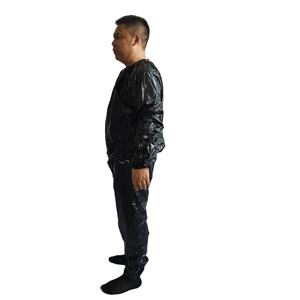 L XL XXL3サイズウェイト長袖Tシャツパンツサウナスーツをスリムにするための怠惰な服を失う男性用 - Product Image 3