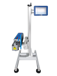 生产线飞行20W CO2激光打标机半自动高精度到期日期批量编码瓶薄膜箔 - Product Image 2