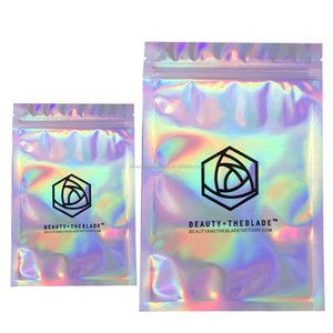 Logo tùy chỉnh <span class=keywords><strong>Ziplock</strong></span> mờ đứng lên túi nhôm lá bao bì nhiệt niêm phong 3.5 7g 1oz Túi Mylar tùy chỉnh - Product Image 3