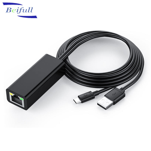 อะแดปเตอร์ไมโครยูเอสบีเป็น <span class=keywords><strong>RJ45</strong></span> อีเธอร์เน็ตคุณภาพสูง พร้อมแหล่งจ่ายไฟสำหรับ <span class=keywords><strong>Chromecast</strong></span> ขายส่ง ผลิตในจีน - Product Image 2