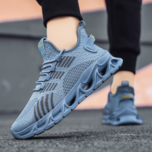 Chaussures de sport décontractées pour hommes, toutes saisons, respirantes, en tissu, à lacets, semelle EVA antidérapante, pour la course à pied et la salle de sport - Product Image 6