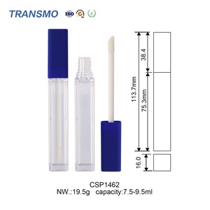 Flacon carré grande capacité pour brillant à lèvres 7,5-9,5 ml, tube vide en plastique à vis pour fard à paupières liquide et correcteur – Cosmétiques - Product Image 2