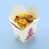Boîtes de riz en papier kraft écologique à impression personnalisée Boîte de nouilles jetables Vente en gros UV Avantage Sushi Gelée à bas prix Toutes tailles