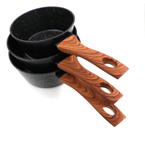 3 pezzi eco-friendly in marmo antiaderente in alluminio pressofuso Set padella a induzione compatibile per la moderna cucina casalinga - Product Image 3
