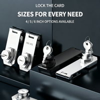 Serrure de haute qualité pour porte de placard, armoire, meuble de classement, réfrigérateur, tiroir – Sans perçage requis