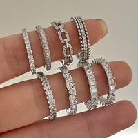 Fijne sieraden klassieke dames trouwring gerhodineerd S925 zilveren accessoire Valentijnscadeau