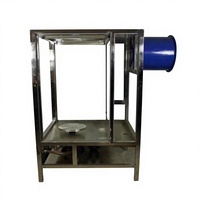 Cabine de pulvérisation de glaçure céramique sans poussière avec rideau d'eau Table de pulvérisation de glaçure rotative automatique pour studio de poterie