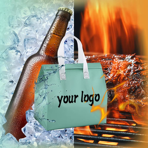 Bolsa de Tela No Tejida con Forro de Aluminio, Impresa con Logotipo Personalizado, para Entrega de Alimentos Frescos, Solución de Embalaje Térmico, Venta al Por Mayor - Product Image 3