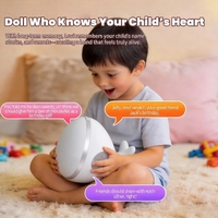 Lámpara de Atmósfera Personalizada con IA, Diálogo Inteligente, Compañero Educativo, Recargable, de ABS, para Cuentos para Dormir para Niños