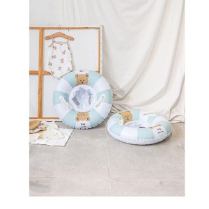 Inflatable Baby Swimming <b>Ring</b> 65Cm <b>Cartoon</b> Bear Design For Children Water Play Floatation Aid - Product Image 1