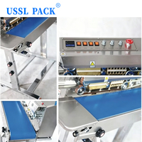 Selladora de Banda Continua Automática FRM-980III con Codificación de Tinta Sólida para Bolsas de Papel de Aluminio, Modelo de Consola