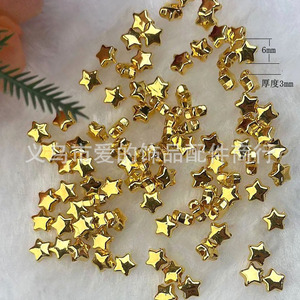 Cuentas espaciadoras cuadradas de acero inoxidable de 4 mm de Aomiao's Mystery para la fabricación de joyería DIY - Product Image 3