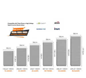 Germany Best Sale Solar Power Storage <b>Battery</b> 2.5Kwh/10Kwh/100Ah/12.5Kwh High Voltage Three Phase Lifepo4 <b>Battery</b> - Product Image 2