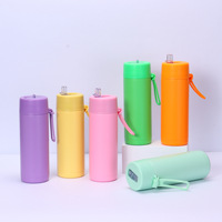 Termo Aislado de Acero Inoxidable 304 de Estilo Simple de 22 oz al por Mayor, Taza con Asa de Silicona, Pajita de Plástico, Vaso de Viaje
