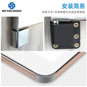 Betoci Hinged Floor <b>Mirror</b> Metal <b>Frame</b> Champagne <b>Gold</b> Home Use Minimalist Design - Product Image 5