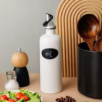 Bouteille à épices en céramique artisanale de style nordique simple, écologique, résistante au lave-vaisselle, décoration pour la maison, accessoires de cuisine