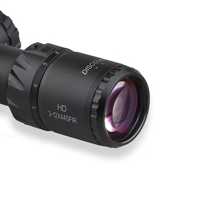Mira telescópica compacta <span class=keywords><strong>Discovery</strong></span> HD 3-12X44SFIR con primer plano focal, retícula iluminada y cristal grabado para caza - Product Image 4