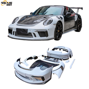 Kit Carrozzeria in Fibra di Carbonio Stile GT3 per <span class=keywords><strong>Porsche</strong></span> <span class=keywords><strong>911</strong></span> 991.1 991.2: Cofano Anteriore, Paraurti, Minigonne Laterali, Alettone Posteriore, Spoiler, Diffusore - Product Image 1