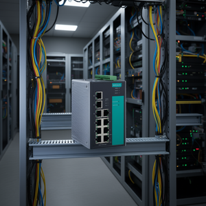 Switch Gestionado Moxa EDS-510A-3GT-T de 8 Puertos 10/100/1000Mbps, Montaje en Riel DIN Industrial, Switch Empresarial - Product Image 3