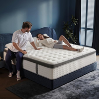 Matelas de Meuble Hypoallergénique Très Grand Refroidissant 12 Pouces Moderne Hybride à Mémoire de Forme pour Hôtel