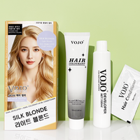 Crème colorante pour cheveux VOJO 100ml*2 Populaire en Corée et en Asie du Sud-Est Formule végétale sans ammoniaque 12 teintes tendance Couleur longue durée
