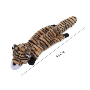 Интерактивные плюшевые игрушки для собак без набивки, двухслойная ткань, пищалка, шуршание, мультяшные животные, игрушки для жевания для собак, стимуляция развития - Product Image 5