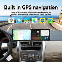 Baoshang Écran tactile interactif double 9,1 pouces Android 15 Radio de navigation GPS pour voiture pour Toyota Corolla 2006-2013 CarPlay sans fil