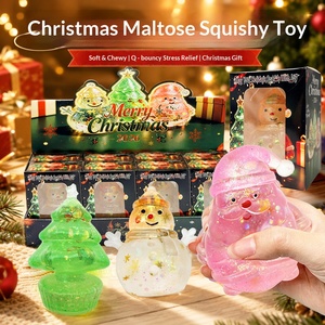 Nueva Serie Navideña: Juguete Antiestrés y Ventilante de Malta Suave con Diseño de Ciervo de Nieve y Anciano, Ideal para la Navidad - Product Image 3