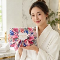 Savon Artisanal Parfumé à la Rose 200g, Emballage Cadeau en Soie avec Nœud, Mousse Riche et Crémeuse Hydratante, Personnalisation OEM ODM