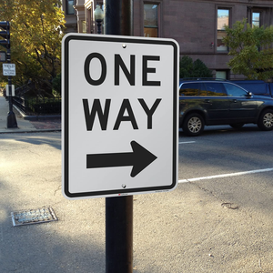 Señal Reflectante de Alta Intensidad SmartSign, Leyenda de Una Vía con Flecha Derecha, Proveedor de Señales de Tráfico con Certificación ISO - Product Image 5