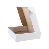 Boîte d'expédition en carton ondulé recyclable personnalisée avec pelliculage mat, impression de logo, design pliable en forme d'avion pour l'emballage e-commerce