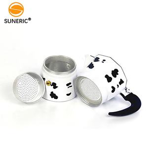 Cuisinière Vache <span class=keywords><strong>Grain</strong></span> Peinture Aluminium Moka Café <span class=keywords><strong>Percolateur</strong></span> Italien Espresso <span class=keywords><strong>Cafetière</strong></span> Moca Pot - Product Image 4