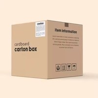 Carton en papier recyclable personnalisé imprimé en mouvement emballage postal livraison expédition boîte en carton ondulé