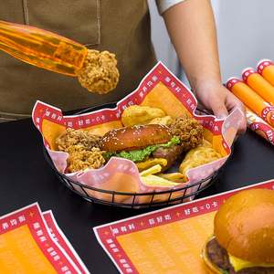 Custom Wholesale Printed PE Coated Biodegradable Eco-Friendly Waterproof Disposable Greaseproof Deli Sandwich <b>Burger</b> Packaging - Product Image 6