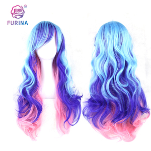 2023 ultima parrucca anime cosplay ondulata lunga ombre parrucca lolita in fibra ad alta temperatura cosplay bellissimo parrucchino sintetico per ragazza - Product Image 4