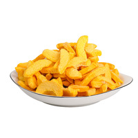 Gefreeze-droogde gele perzik fruitchips snacks gedroogde gele perziken groothandel sneeuwvlok knapperige havermout yoghurt mix Yunnan Wanrui