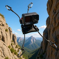 Kit de tête de trépied pour caméras sportives Insta360 avec support de cerf-volant en ABS, base de photographie aérienne, support de parapente