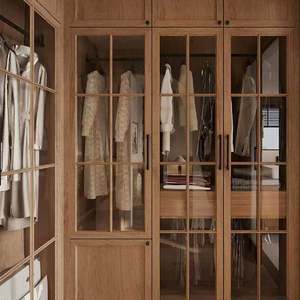 Nuevo Armario de Dormitorio Principal con Puerta de Rejilla de Nogal de Alta Gama Estilo Chino con Gran Espacio de Almacenamiento - Product Image 2