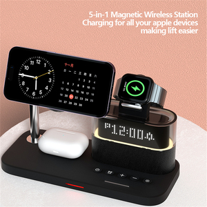 2024 Trending Products <strong>Technology</strong> <strong>Gadgets</strong> Wireless Charger Stand Alarm Clock Multifunctional All-in-one Wireless Charging - Product Image 4