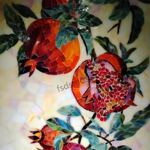 Su misura di lusso parete di vetro <span class=keywords><strong>mosaico</strong></span> murale taglio a mano per la casa soggiorno decorazione con vasi di fiori di Design <span class=keywords><strong>mosaico</strong></span> arti - Product Image 5