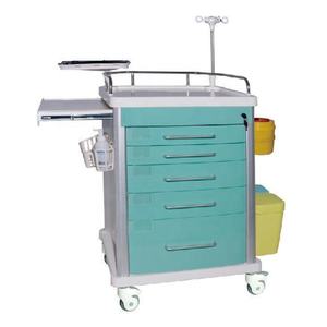 Fabrikant Op Maat Goedkope Medische <span class=keywords><strong>Trolley</strong></span> Abs Noodtrolley Met Slot Vijf Laden Ziekenhuis Verpleegwagen Crash Cart <span class=keywords><strong>Icu</strong></span> - Product Image 3