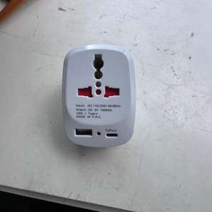 Adaptateur de voyage universel, norme britannique, type C USB avec voyant lumineux, 13A, matériau ABS, fabriqué en RPC - Product Image 5