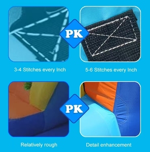 Castillo Inflable Hikeon <span class=keywords><strong>con</strong></span> Tobogán, Ideal para 5-8 Personas, 340x255x215 cm, Material de PVC 420D+840D, para Exteriores - Product Image 5